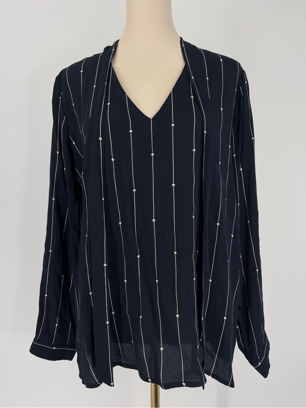 Rails, Rhea Star Striped Blouse, Size Large